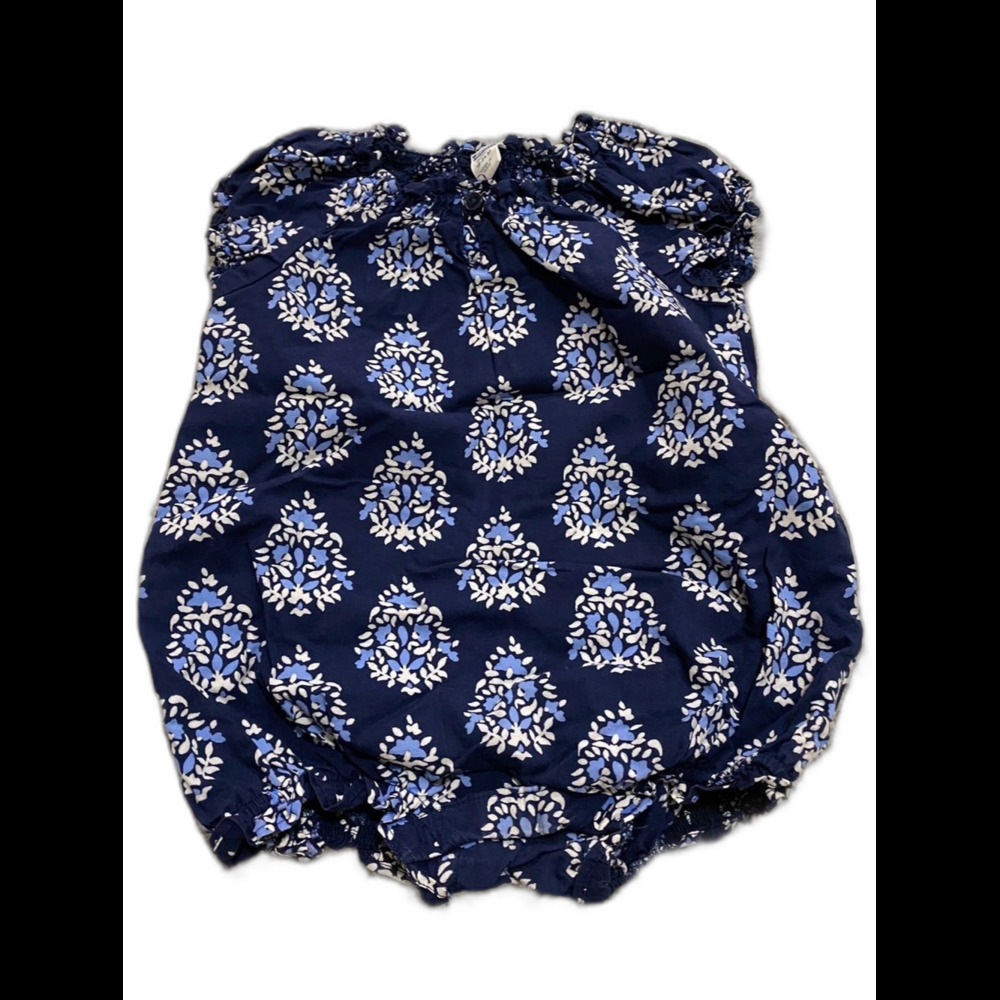 Old Navy Blue Floral Baby Romper Size 18-24M